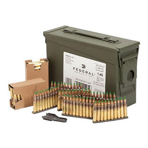 5.56mm 62gr SC FMJ Ammo Can-420 - w-Stripper Clips