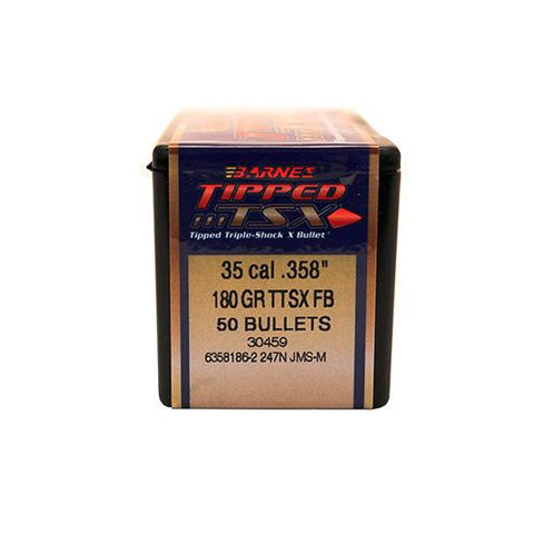 35 Caliber Bullets - Tipped Triple-Shock X, 180 Grains, Spitzer Flat Base, Per 50