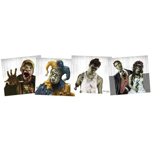 Zombie Targets 9.75" x 9" 5 Each of 4 Designs