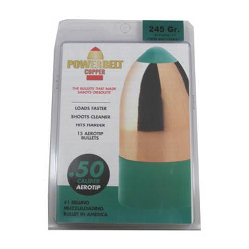 Copper AeroTip 50 Caliber Bullets (Per 15) - 245 Gr