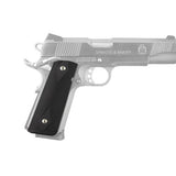 Colt, 1911 Government Magrip Kit - Aluminum Checkered, Flat Mainspring Matte Black Anodized