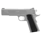 1911 Government-Commander 9-32" Thick Grips - Aluminum Matte Black Anodized