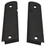 1911 Government-Commander 9-32" Thick Grips - Aluminum Matte Black Anodized