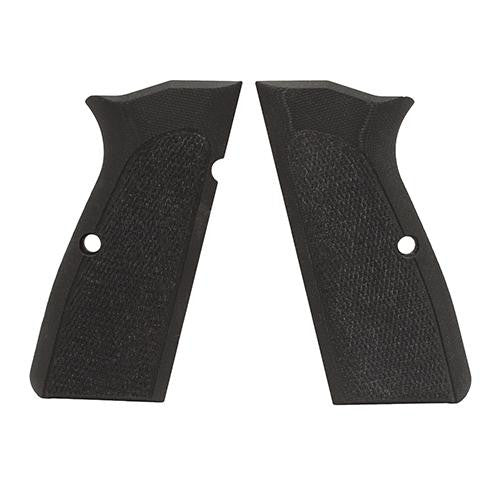 Browning Hi Power Grips - Checkered G-10 Solid Black