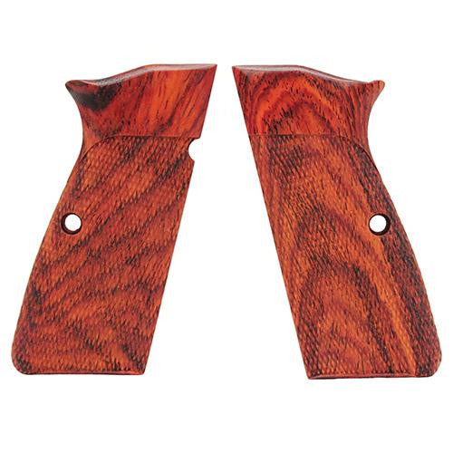 Browning Hi Power Grips - Checkered Coco Bolo