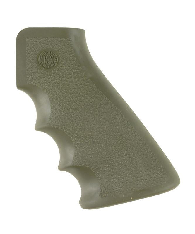 AR-15 Rubber Grip - w-Finger Grooves Olive Drab Green