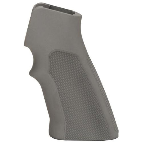 AR-15 Extreme Grips - Checkered Aluminum Matte Clear Anodized