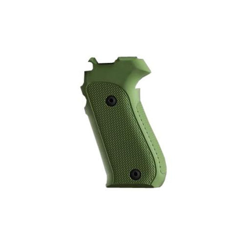 Sig P220 American Grips - Checkered Aluminum Matte Green Anodized