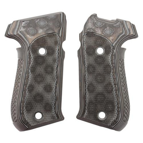 Sig P220 American Grips - Checkered G-10 G-Mascus Black-Gray