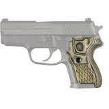 Sig P220 American Grips - Checkered G-10 G-Mascus Green