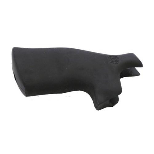 S&W N Frame Round Butt Grips - Rubber, Convert Monogrip w-No Finger Grooves, Black