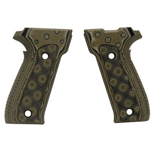 Sig P226 Grips - DAK, Checkered G-10 G-Mascus Green