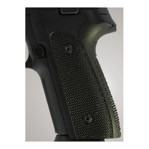 Sig P228-P229 Grips - DAK, Checkered G-10 Solid Black