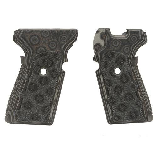 Sig P239 Grips - Checkered G-10 G-Mascus Black-Gray