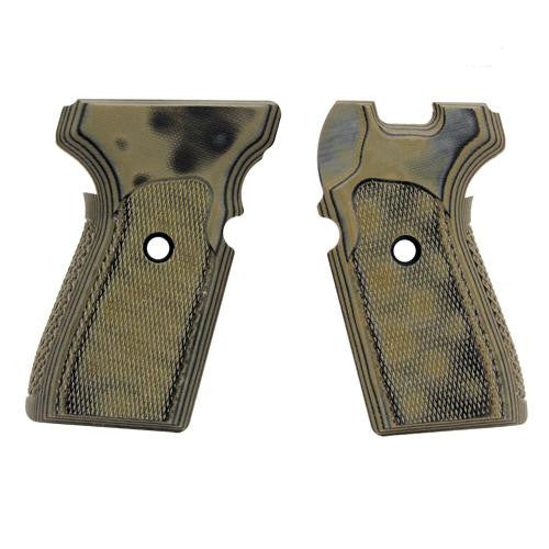 Sig P239 Grips - Checkered G-10 G-Mascus Green