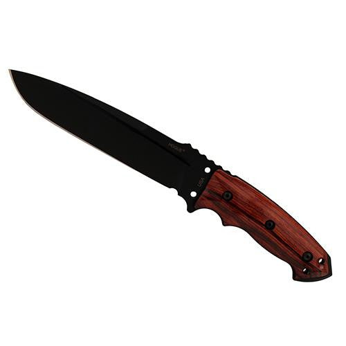 EXF01 7" Fixed Drop Point Blade Black Kote - Coco Bolo