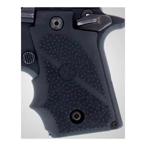 Sig P238 Grips - Rubber w-Finger Grooves, Black