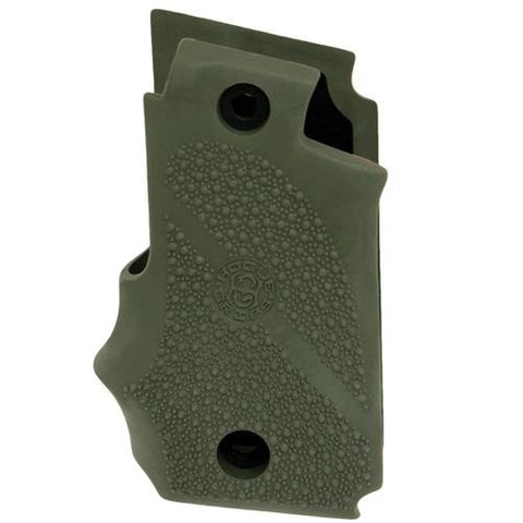 Sig P238 Grips - Rubber w-Finger Grooves Olive Drab Green