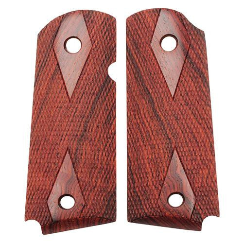 Colt & 1911 Officer's Grips - Coco Bolo Checkered