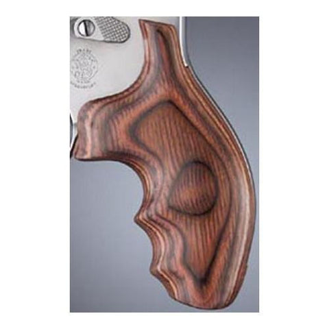 S&W J Frame Round Butt Grip - Rosewood Laminate