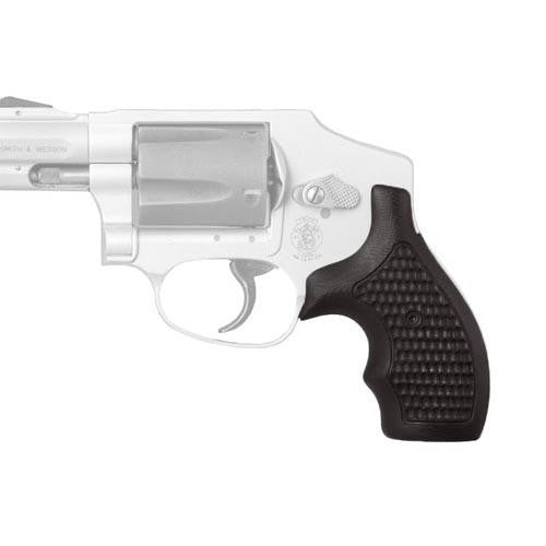 S&W J Frame Round Butt Grip - Bantam Piranha G-10 Solid Black