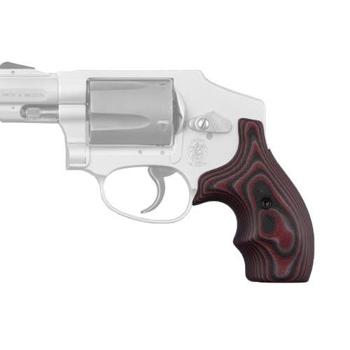 S&W J Frame Round Butt Grip - Bantam G-10 G-Mascus Red Lava