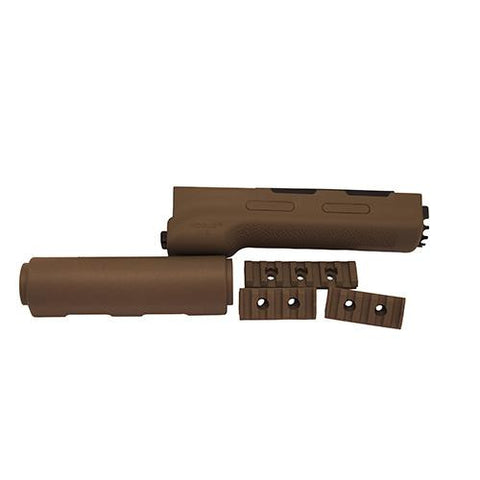AK-47 Overmolded Forend - Yugo Style, Rubber Grip Area, Flat Dark Earth