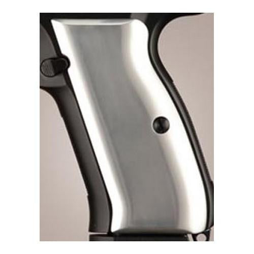 CZ-75-CZ-85 Grips - Aluminum Brushed Gloss Clear Anodized