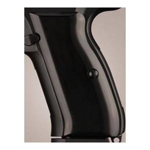 CZ-75-CZ-85 Grips - Aluminum Brushed Gloss Black Anodized