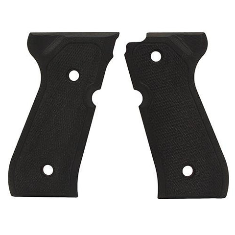 Beretta 92 Grips - Checkered G-10 Solid Black