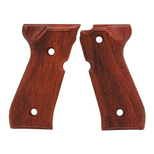 Beretta 92 Grips - Coco Bolo Checkered