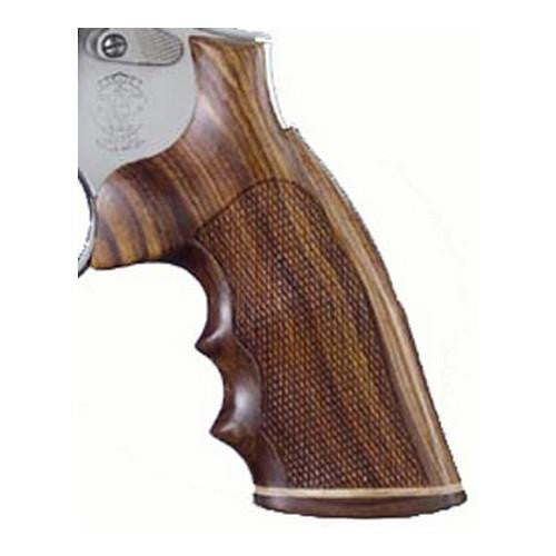 Dan Wesson Grip - Large Frame, Coco Bolo Stripe-Cap, Checkered