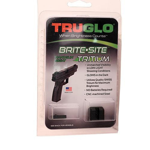 Brite Site Tritium Handgun Sight Set - Glock 17 - 17L, 19, 22, 23, 24, 26, 27, 33, 34, 35, 38 and 39