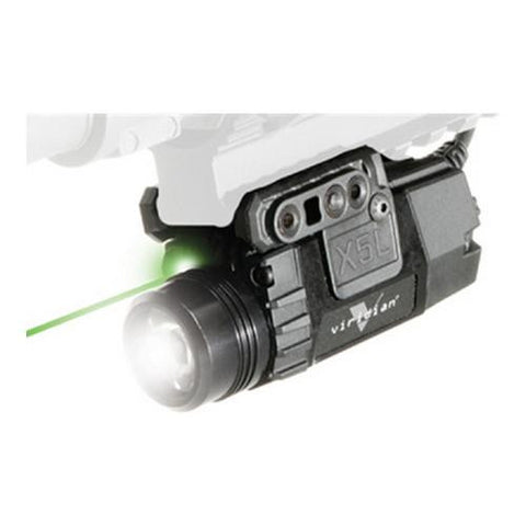 Universal Mount Green Laser w-Tactical Light 160-190Lumens-Pressure Switch