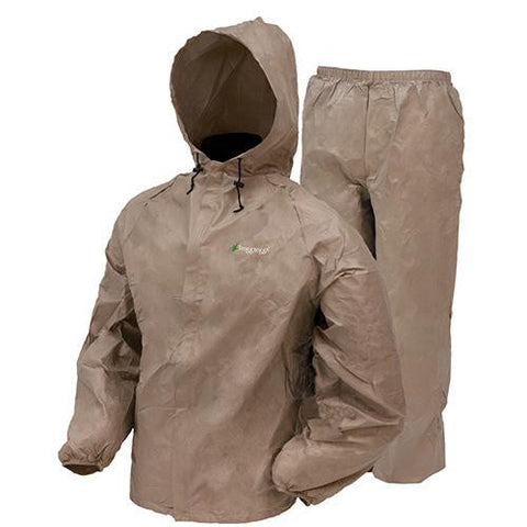 Ultra-Lite2 Rain Suit w-Stuff Sack - Large, Khaki