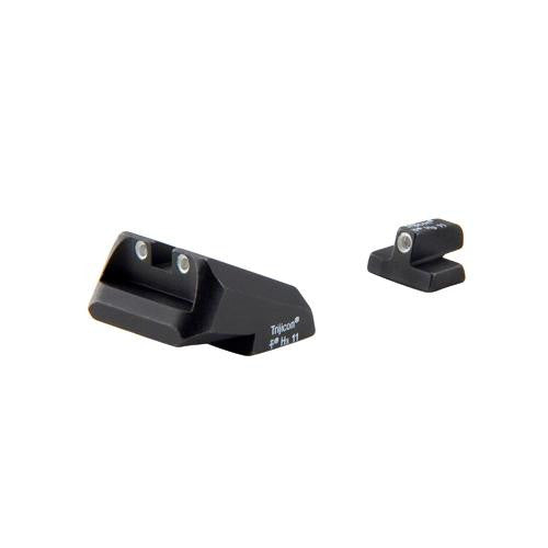 Novak .40-.45-10mm 3 Dot Front & Rear Nightt Sight Set