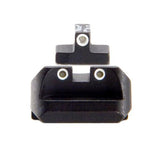 Novak .40-.45-10mm 3 Dot Front & Rear Nightt Sight Set