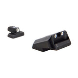 Novak .40-.45-10mm 3 Dot Front & Rear Nightt Sight Set