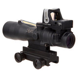 ACOG 3x30mm Compact Dual Illuminated Scope - Amber Chevron .223-62gr Ball Reticle, RMR 9.0 MOA Amber Dot, Black