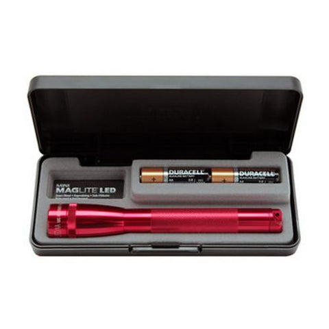 2 Cell - AA LED Mini Maglite Presentation Box, Red