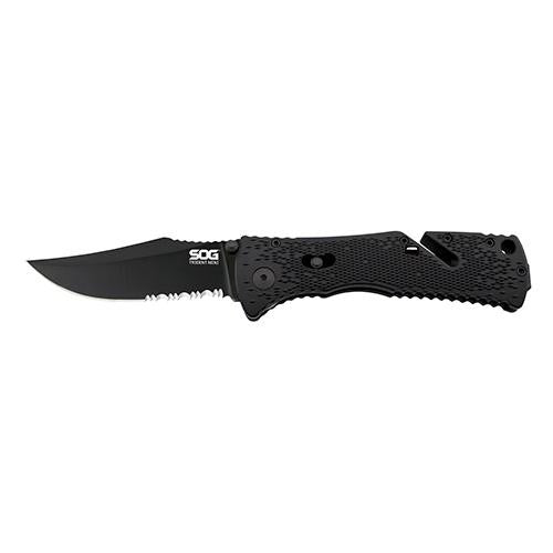 Trident - Mini-Patially Serrated, Black TiNi