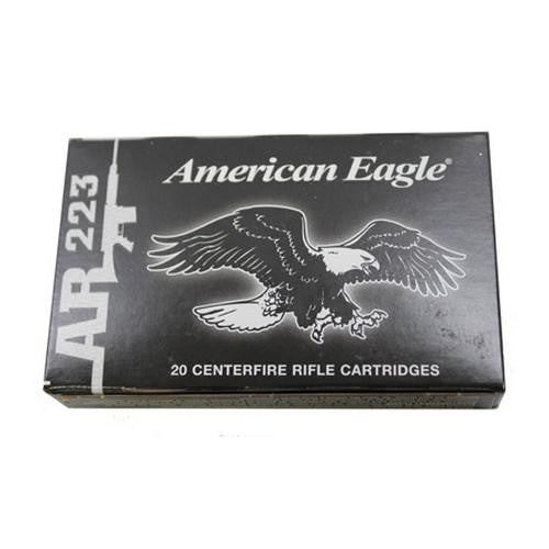 223 Remington - American Eagle, 55 Grains, Full Metal Jacket Boat Tail, Per 20