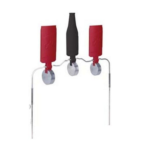 DuraSeal Spinner Targets - Triple Can-Bottle, Red-Blk