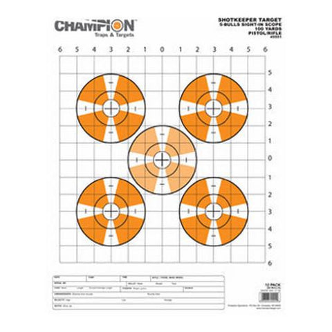 Shotkeeper Sightin Scope Target (Per 12) - Large