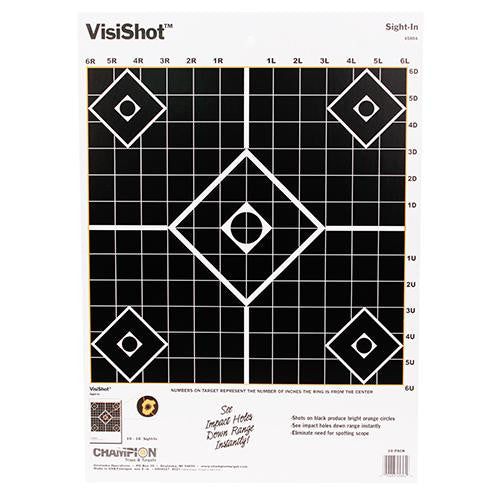 VisiShot Targets - Sight-In(10 Pack)