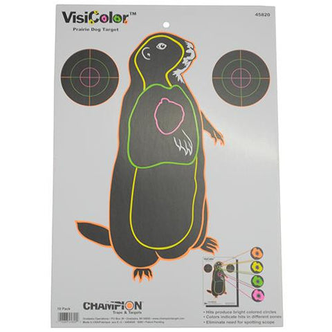 Visicolor Targets - Prairie Dog (10 Pack)