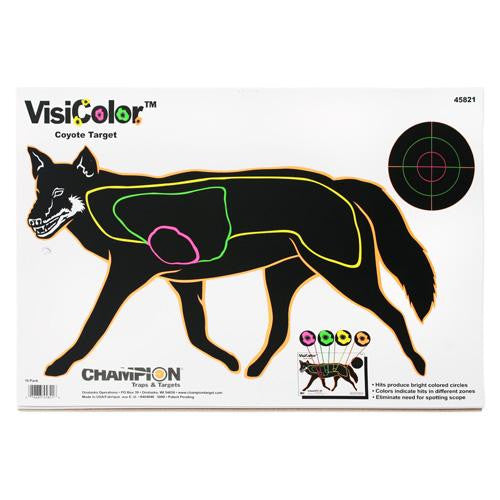 Visicolor Targets - Coyote (10 Pack)