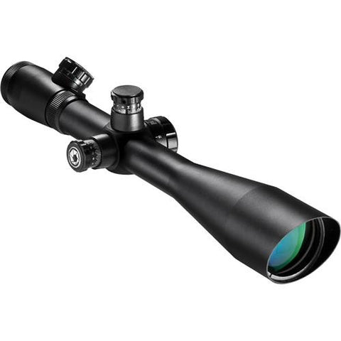 Sniper Scope - 10-40x50 Side Focus,Illuminated Reticle Green-Red,Mil Dot,30mm,Rings