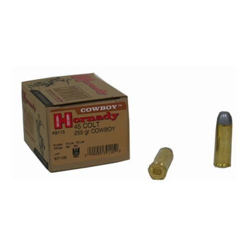 45 Long Colt by Hornady - 255 Gr, Cowboy Ammo, (Per 20)