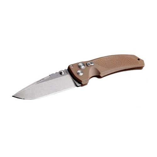 EX03 Folder 3.5" - Drop Point Blade, Tumble Finish, Polymer, Matte Brown